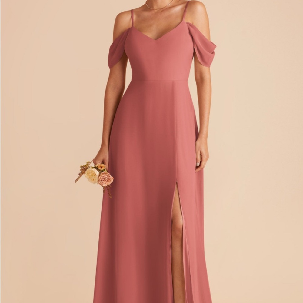 NWT Birdy Grey Devin Dress with Slit in Wild Rose